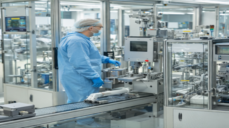 آلة تجميع القنية الوريدية